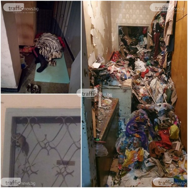Бунище в блок! 20 г. клошарки държат 20 семейства като заложници в Пловдив