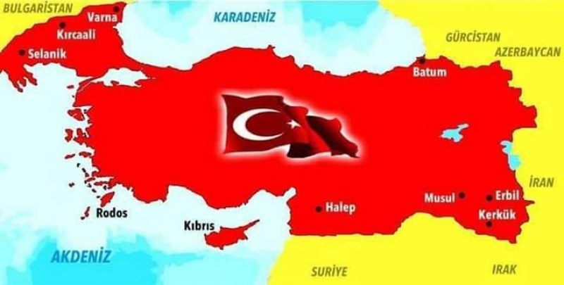 Скандална комшийска карта! Турция си присвои Варна, Кърджали…