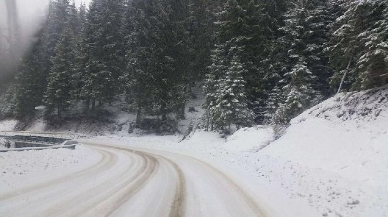Обилен сняг вали и трупа на пътя Батак – Доспат. Има ограничения, вижте!