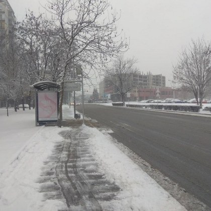 12 машини чистят и осоляват пътищата в Пловдив