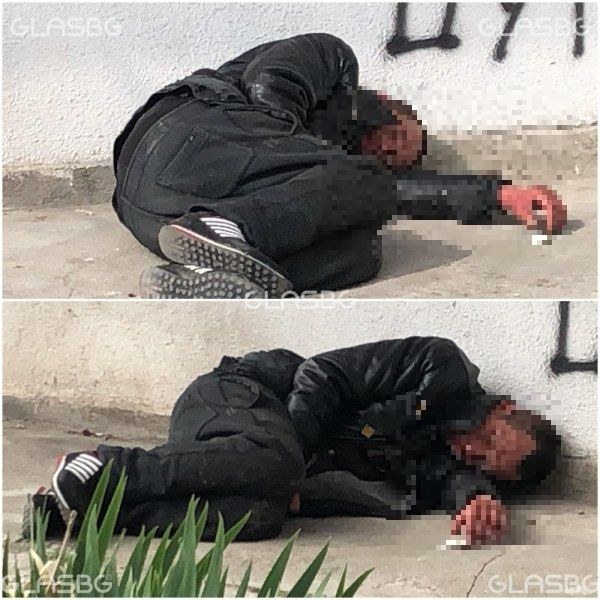 Мъж в тежко състояние е паднал на улица в Пловдив! Чакат линейка! СНИМКИ