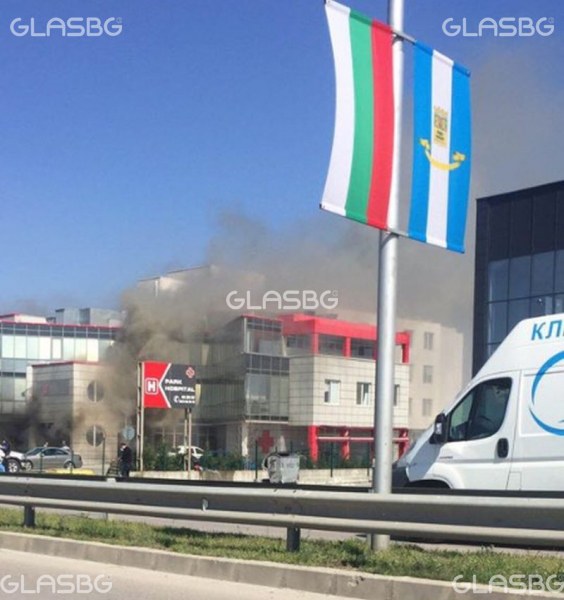 Голям пожар в пловдивска болница! СНИМКИ+ВИДЕО*