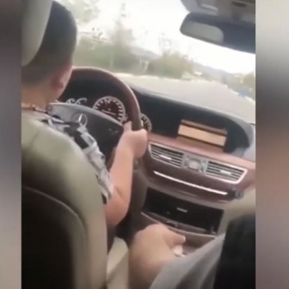 Ромски барон учи 9-годишния си син да шофира в Пловдивско
