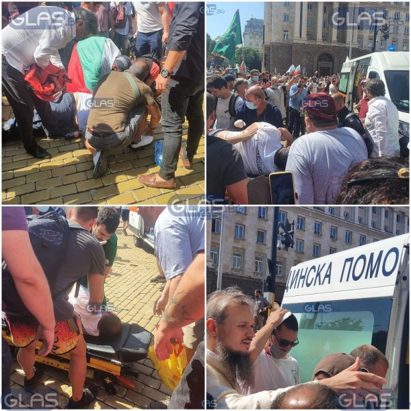 Над 40 сигнала до Спешна помощ от протеста! Обгазени, ударени, колабирали... СНИМКИ