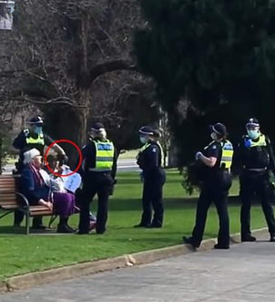 Драма в парка: Полицай взе телефона на баба, дръзнала да го снима
