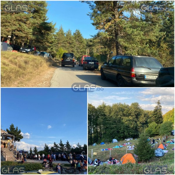 Пътят към Кръстова гора се задръсти! Стотици опънаха палатки за празника СНИМКИ