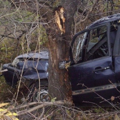 Пиян шофьор се заби в дърво, почина след часове