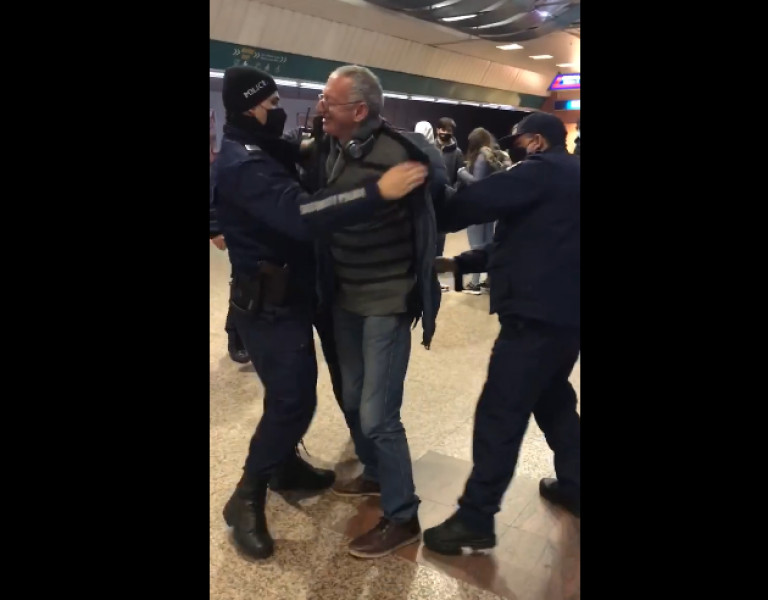 Арестуваха мъж и жена в столицата, отказвали да носят маска! ВИДЕО