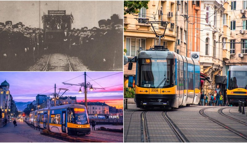 Отбелязваме 120 години от първия трамвай, тръгнал по софийските улици СНИМКИ