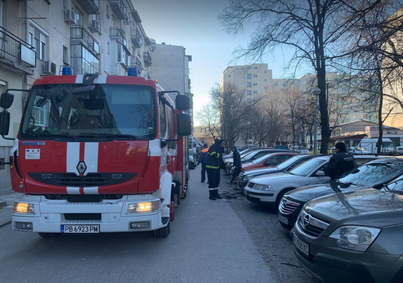 Пожар горя в апартамент. Причината - забравена тенджера