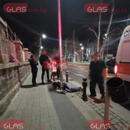 Припадналият мъж на булевард в Пловдив е с наранявания по главата