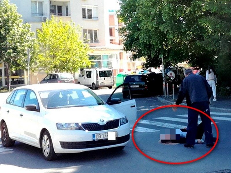 Кола блъсна ученичка на пешеходна пътека в Бургас