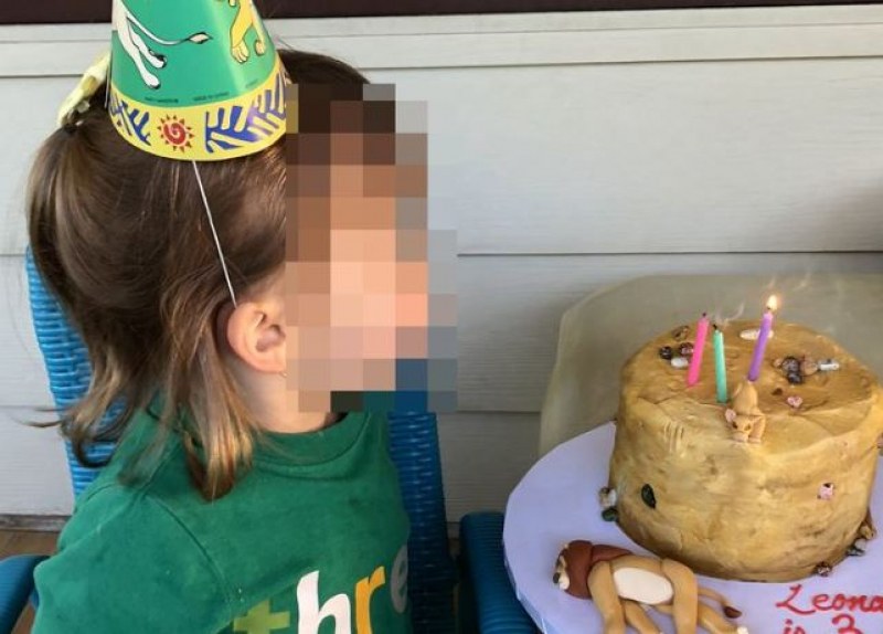Дете си поръча торта с тъжна сцена от 