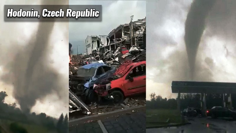 Торнадо помете Чехия, има жертви и ранени. Уникално, но и кошмарно ВИДЕО