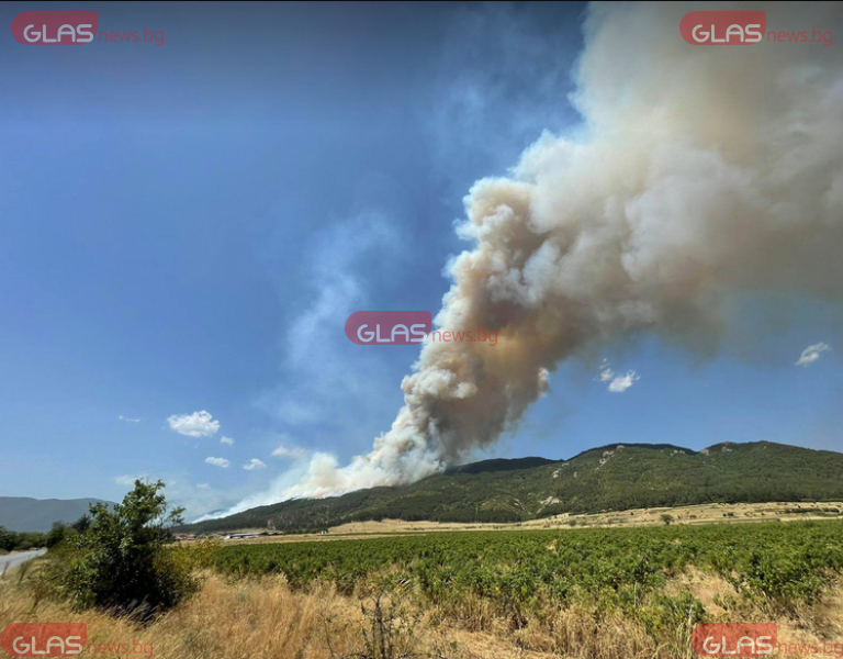 Голям пожар гори в Стара планина СНИМКА