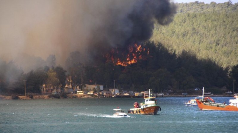 Пожарите край турския курорт Мармарис са потушени