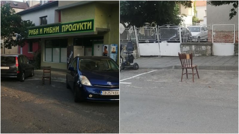 Паркинг колчета? Не, столчета са, пазят места по Черноморието СНИМКИ