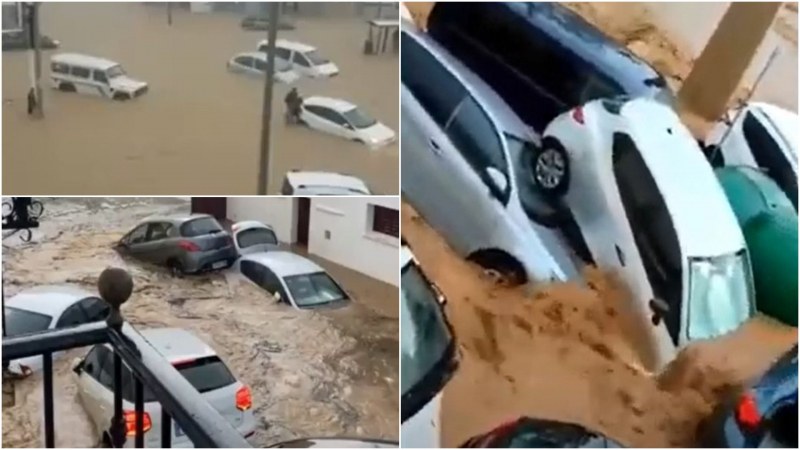 Ново бедствие, испански град е под вода ВИДЕО