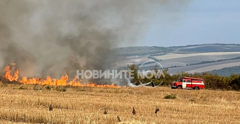 Пламнаха хиляди декари земеделска земя