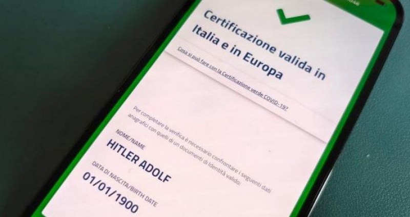 600 евро струва зеленият сертификат на Хитлер