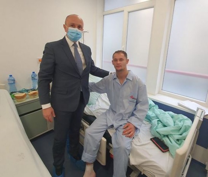 Сърбин, пострадал в ада на 