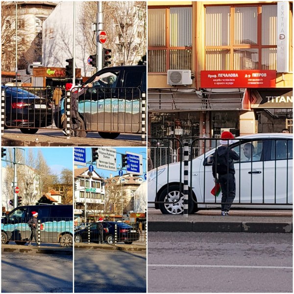 Дете с коледна шапка и знаменца в ръката раздели пловдивчани. Вие от кои сте? СНИМКИ