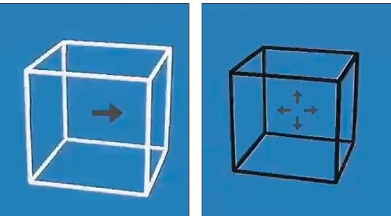 Илюзия: Местят ли се кубовете? ВИДЕО