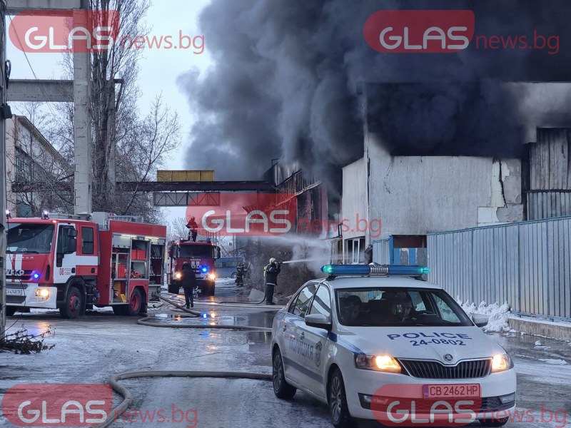 Огромен пожар във фирмена сграда в София! СНИМКИ