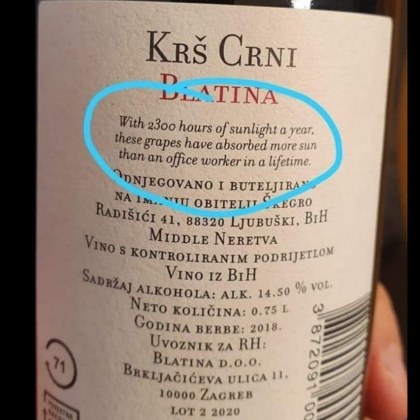 Производителят на босненското вино Кръш Църни Блатина направи супер успешна