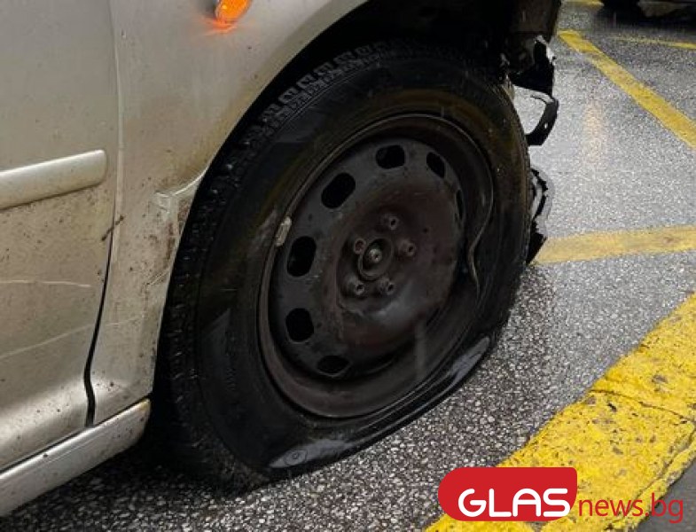 Нарязаха гумите на шест коли в Пловдив