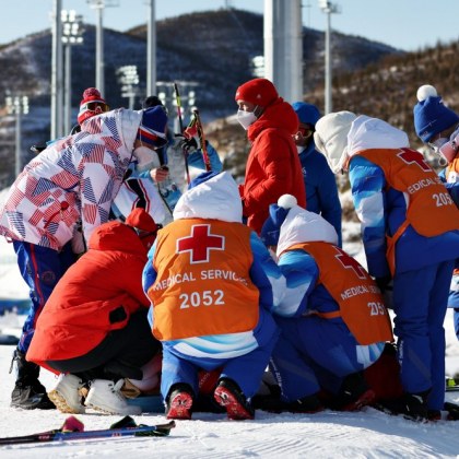 Медиици отново се наложи да оказват помощ на спортистка Олимпиадата