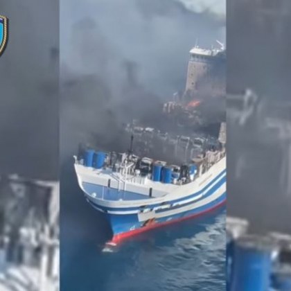 Кошмарът до Корфу: Шофьор е скочил в морето, майки и деца са били сред пътниците ВИДЕО