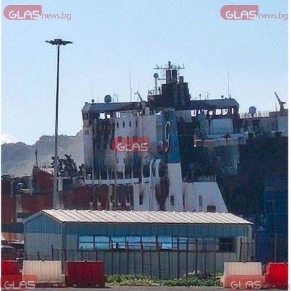 Акцията по потушаването на новия пожар на ферибота Euroferry Olympiа
