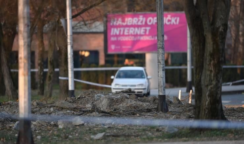 Следи от авиобомба в дрона, паднал в Загреб