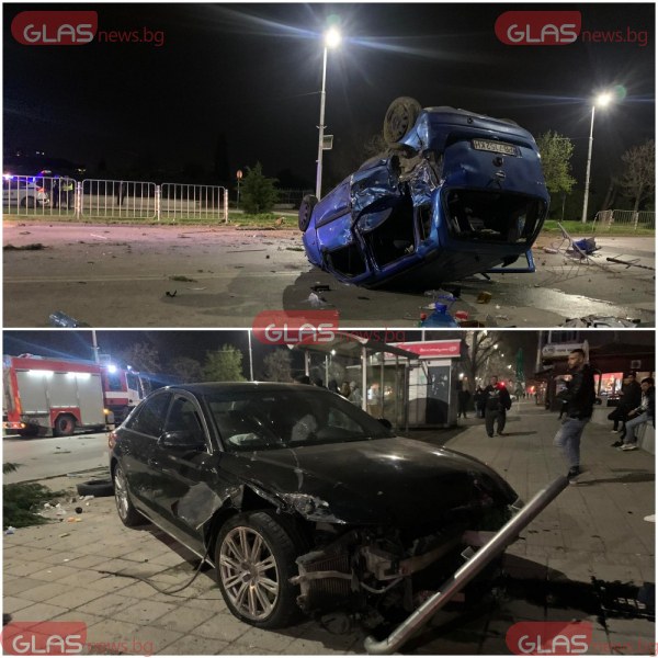 Тежка катастрофа в Пловдив! Ударили са се два автомобила на