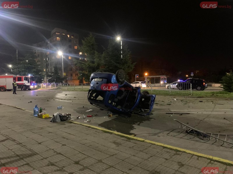 Пиян шофьор ли предизвика тежката катастрофа в Пловдив снощи?