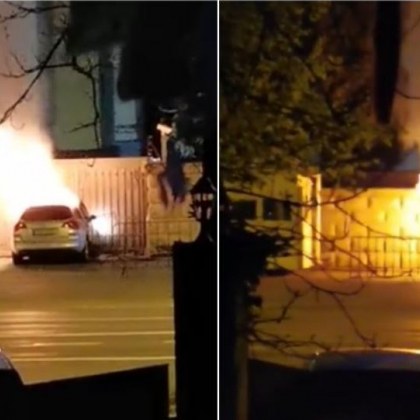 Пожар избухна тази сутрин близо до посолството на Руската федерация