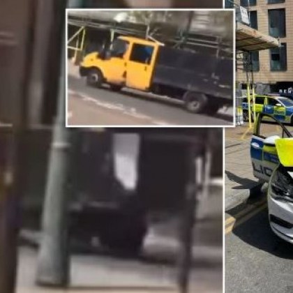 Лондонски полицай стигна до болница след като шофьор на лекотоварен
