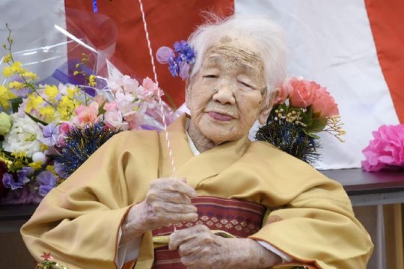 Японката Кейн Танака, известна като най-възрастният жител в света, е