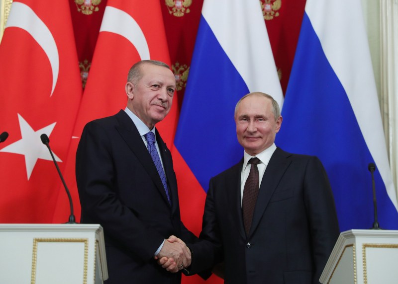 Руският и турският президент разговаряха за ситуацията в Украйна