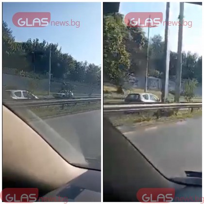 Жена шофираща в насрещното на Коматевско шосе в Пловдив изправи