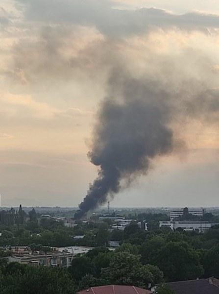 Пожар на незаконно сметище в Шекер махала обгази Пловдив