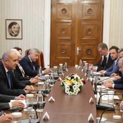 Държавният глава Румен Радев се срещна с германския канцлер Олаф