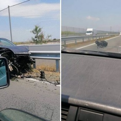 Тежък инцидент е станал на пътя между Поморие и Несебър