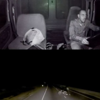 Кошмарна случка сполетя шофьор на камион Камерата на возилото му