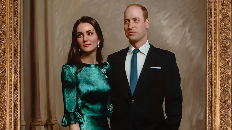 Вижте първия официален кралски портрет на Кейт и Уилям
