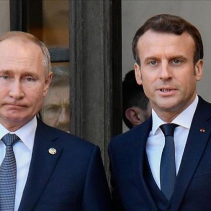 Разсекретиха разговор между френския президент Еманюел Макрон и руския му колега