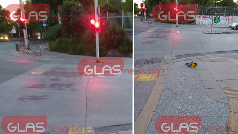Пешеходен светофар на оживен булевард в Пловдив се изпари СНИМКИ