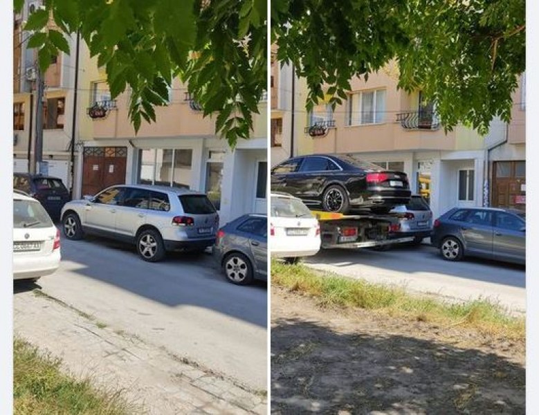 След неправилно паркиране: Пътна помощ изкърти огледало на джип