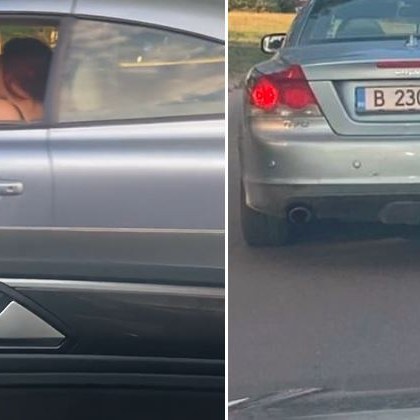 Шофьорка която диша от балон е заснета да управлява автомобил